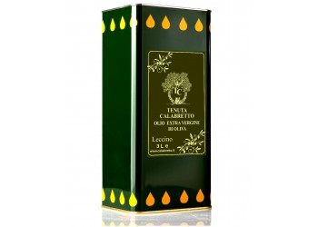 Olio extra vergine d'Oliva  Calabretto - (Varietà Leccino)  3 Litri